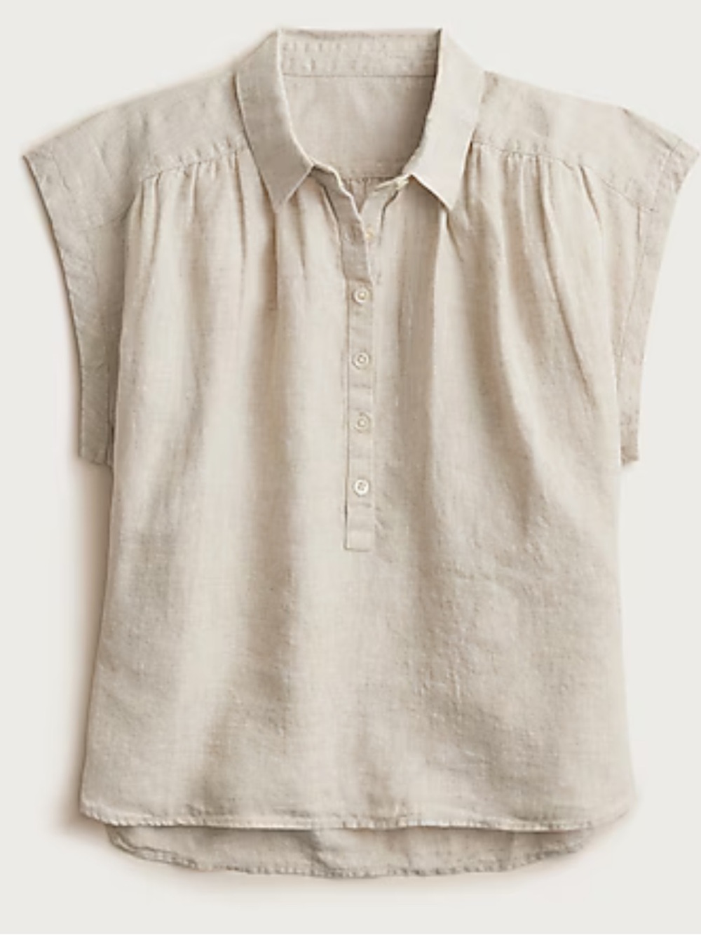 J. Crew Flax Linen Button-Up Shirt